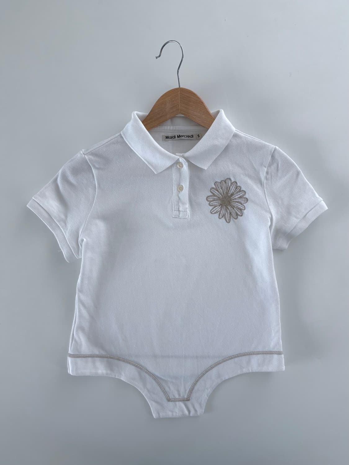 Mardi Mercredi 마르디 메크르디 플라워 자수 바디수트 카라티 상품이미지5