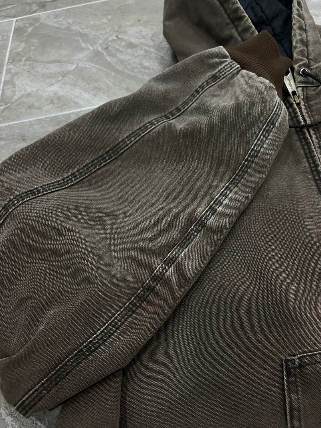 (XL) 칼하트 후드 덕 액티브 자켓 JQ282(J06 CHT) 체스트넛 상품이미지7