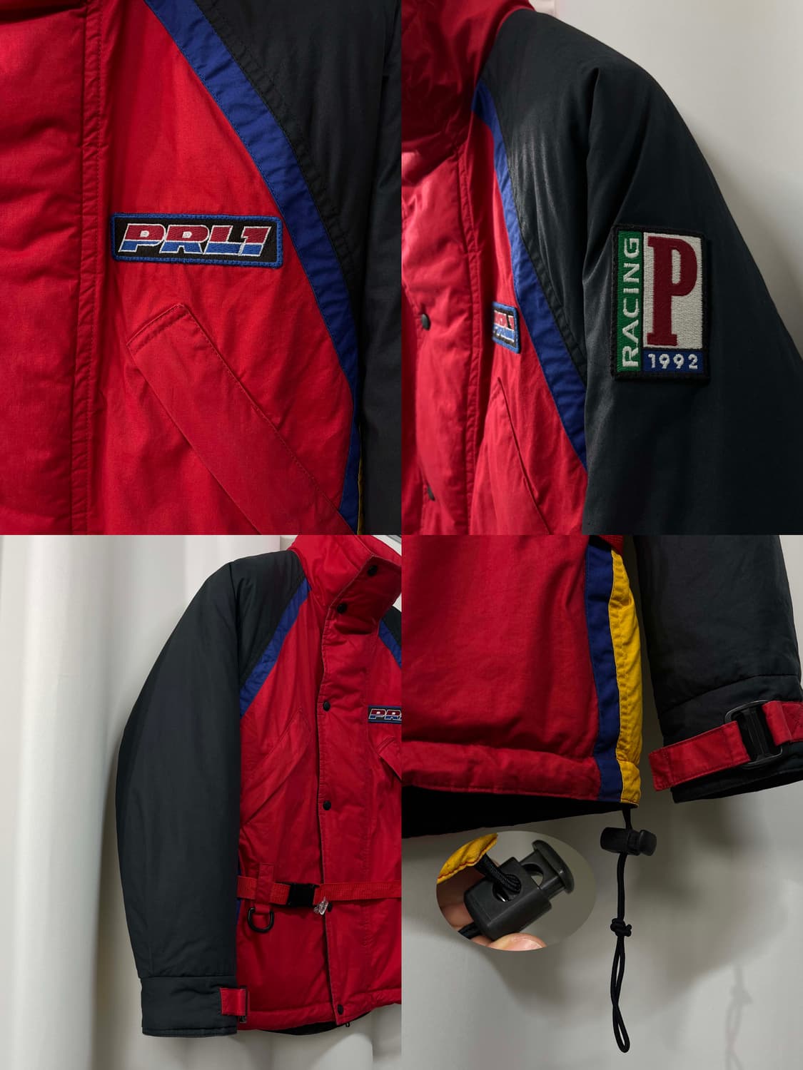 폴로 랄프로렌 1992f/w p와펜 레이싱 벨티드 스키코트 자켓 상품이미지8