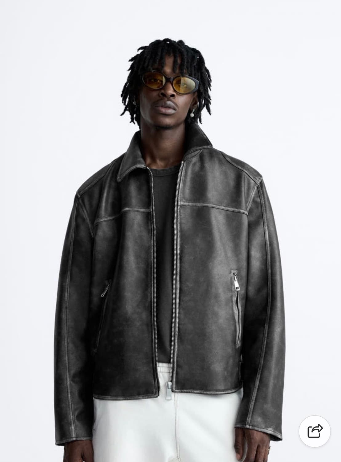 자라 가죽자켓 M 상품이미지1