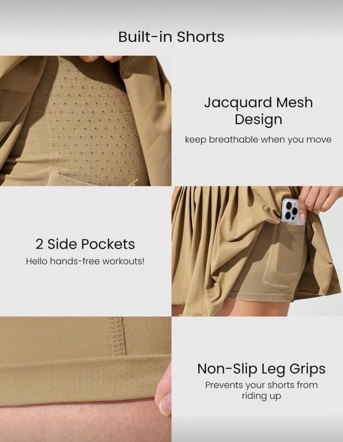 플리츠 스커트 M 상품이미지4