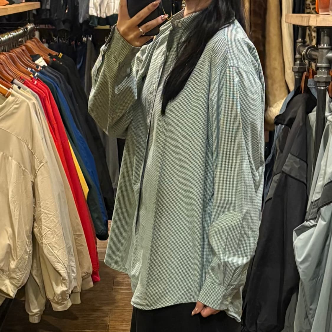 [HI] Polo 폴로 긴팔 셔츠 민트체크 상품이미지3