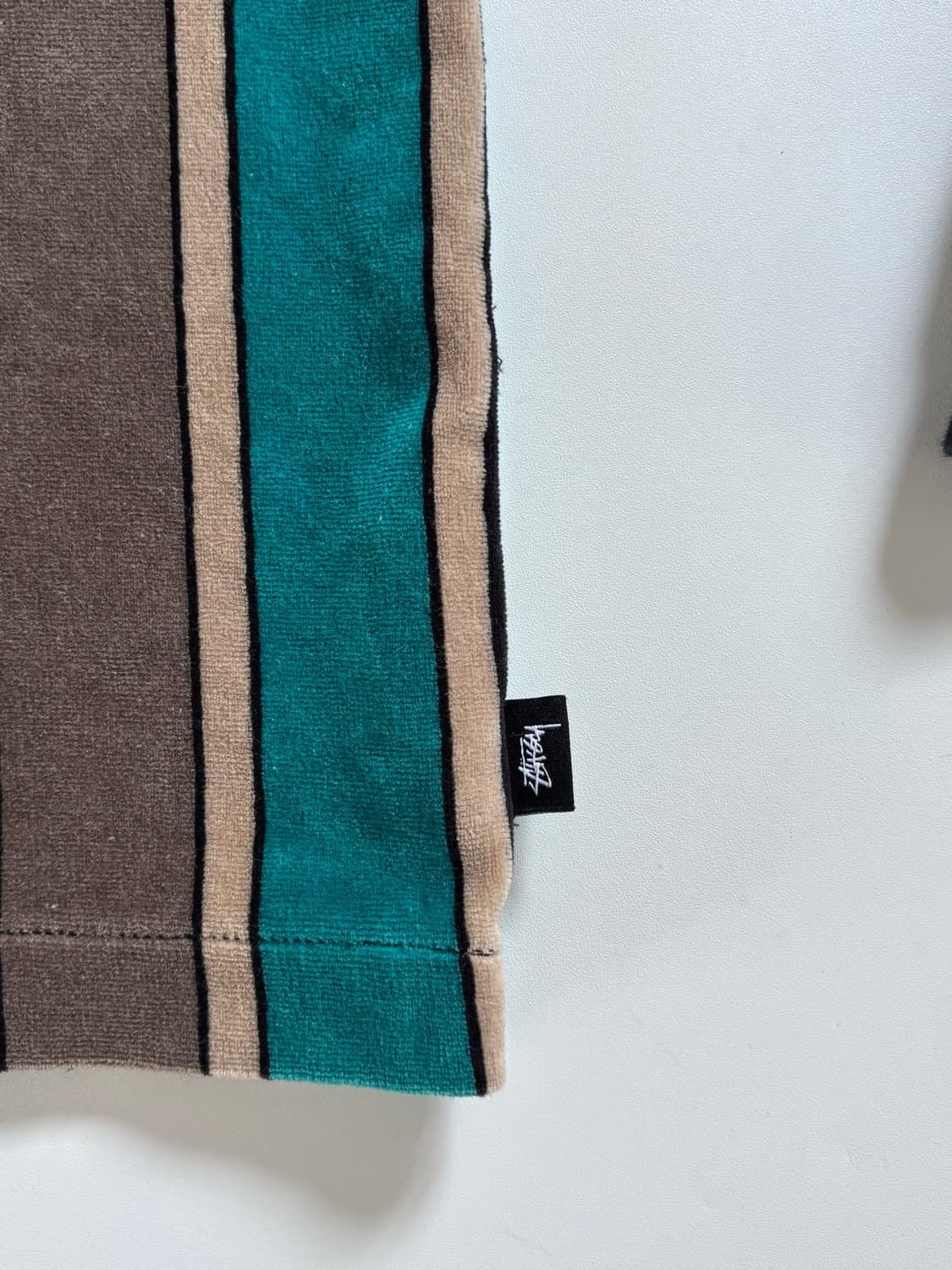 Stussy 스투시 벨루아 스트라이프 집업 상품이미지8