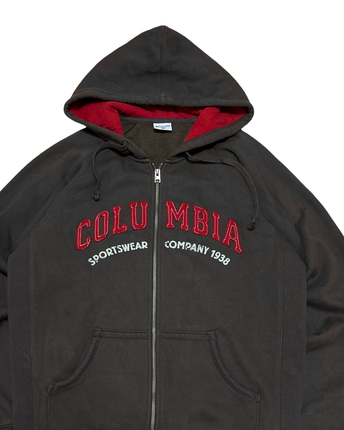 컬럼비아 기모 브라운 후드집업 상품이미지2
