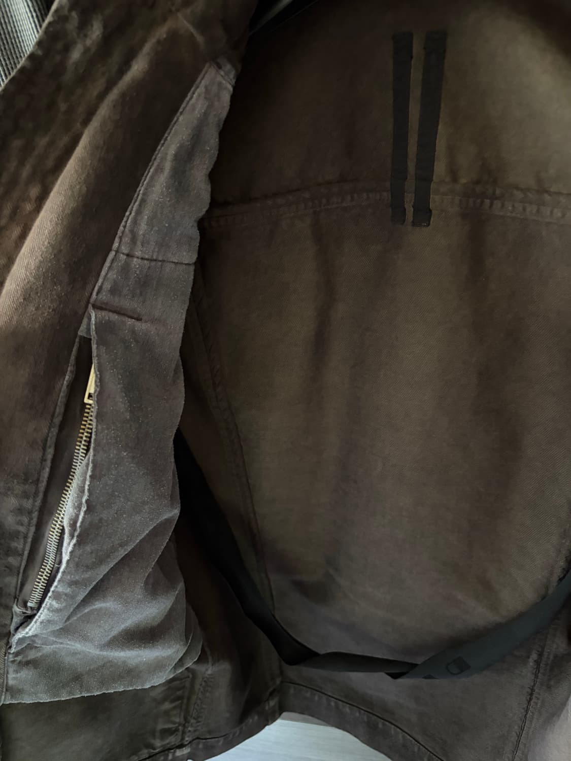 릭오웬스 사선 하이넥 자켓 상품이미지4