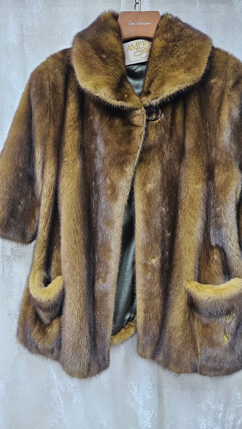 아메리칸밍크 브라운 코트 상품이미지2