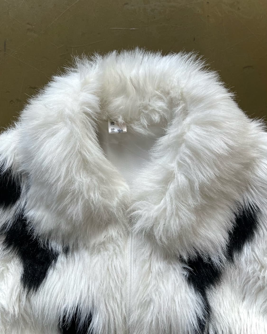 Jpn Vintage Dalmatian White Fur Vest JK 상품이미지4