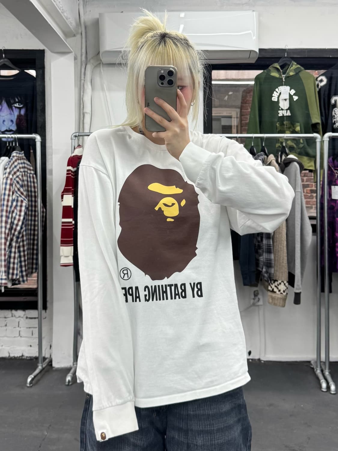 베이프 빅사루 롱슬리브 상품이미지3