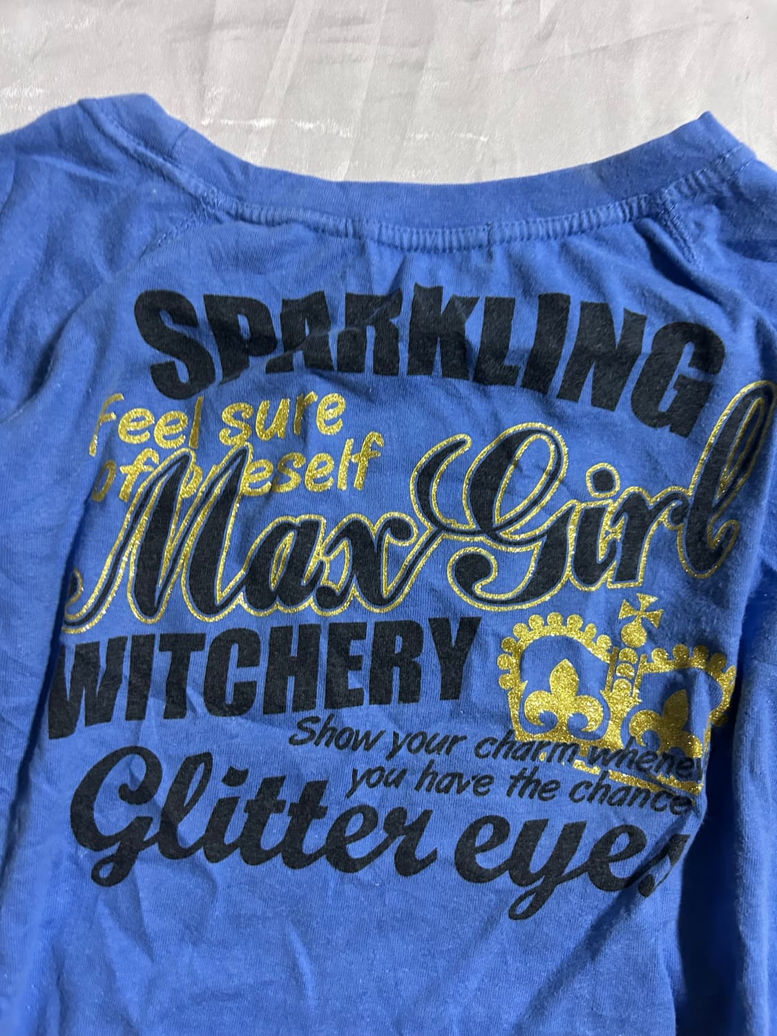 blue y2k gal t-shirt 상품이미지7
