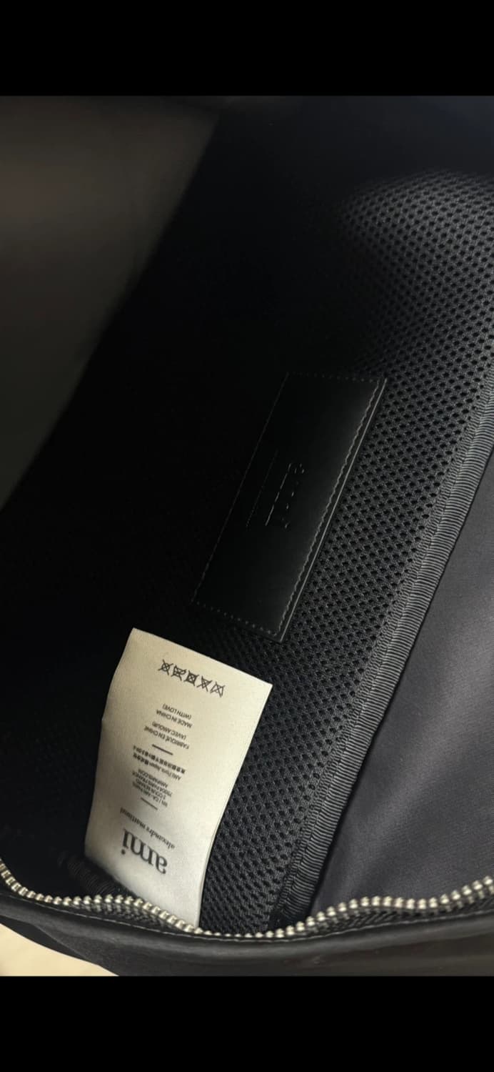 아미 ami 로고 블랙 백팩 상품이미지5