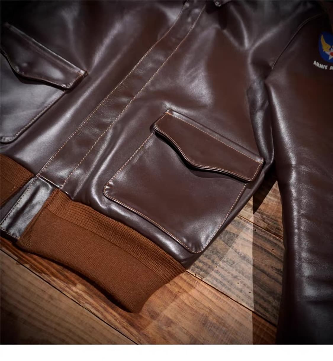 [미개봉] VELUOKLDLY A-2 차심 말가죽 자켓 2XL 상품이미지5