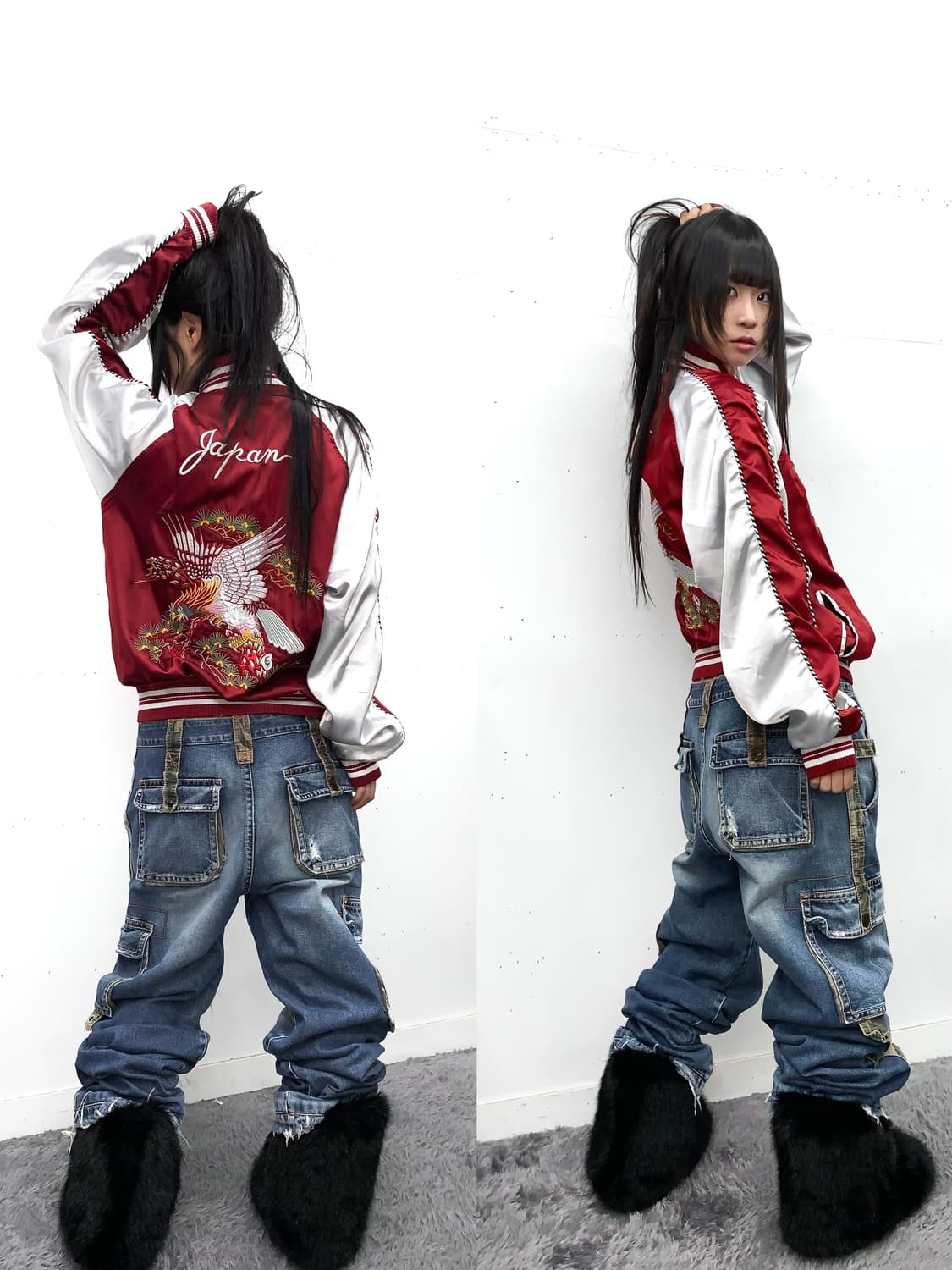 재패니즈 레드 스카쟌 상품이미지1