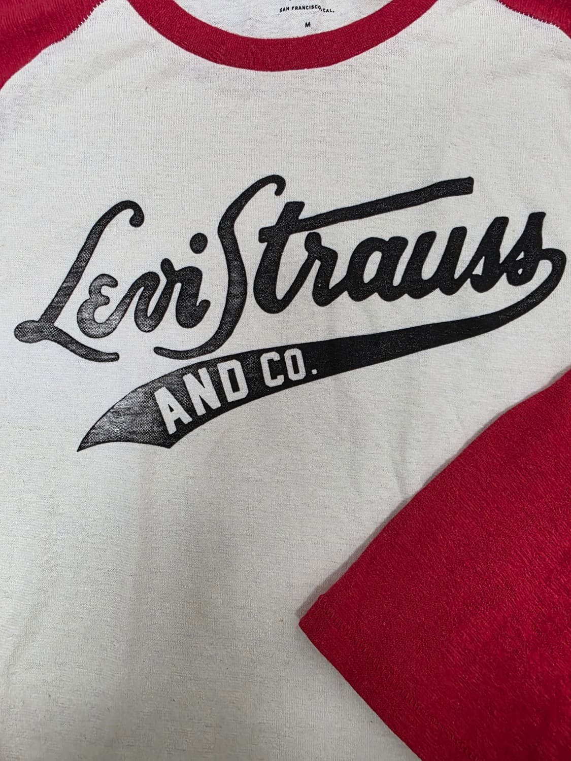 리바이스 7부 소매 래글런 티셔츠 상품이미지4