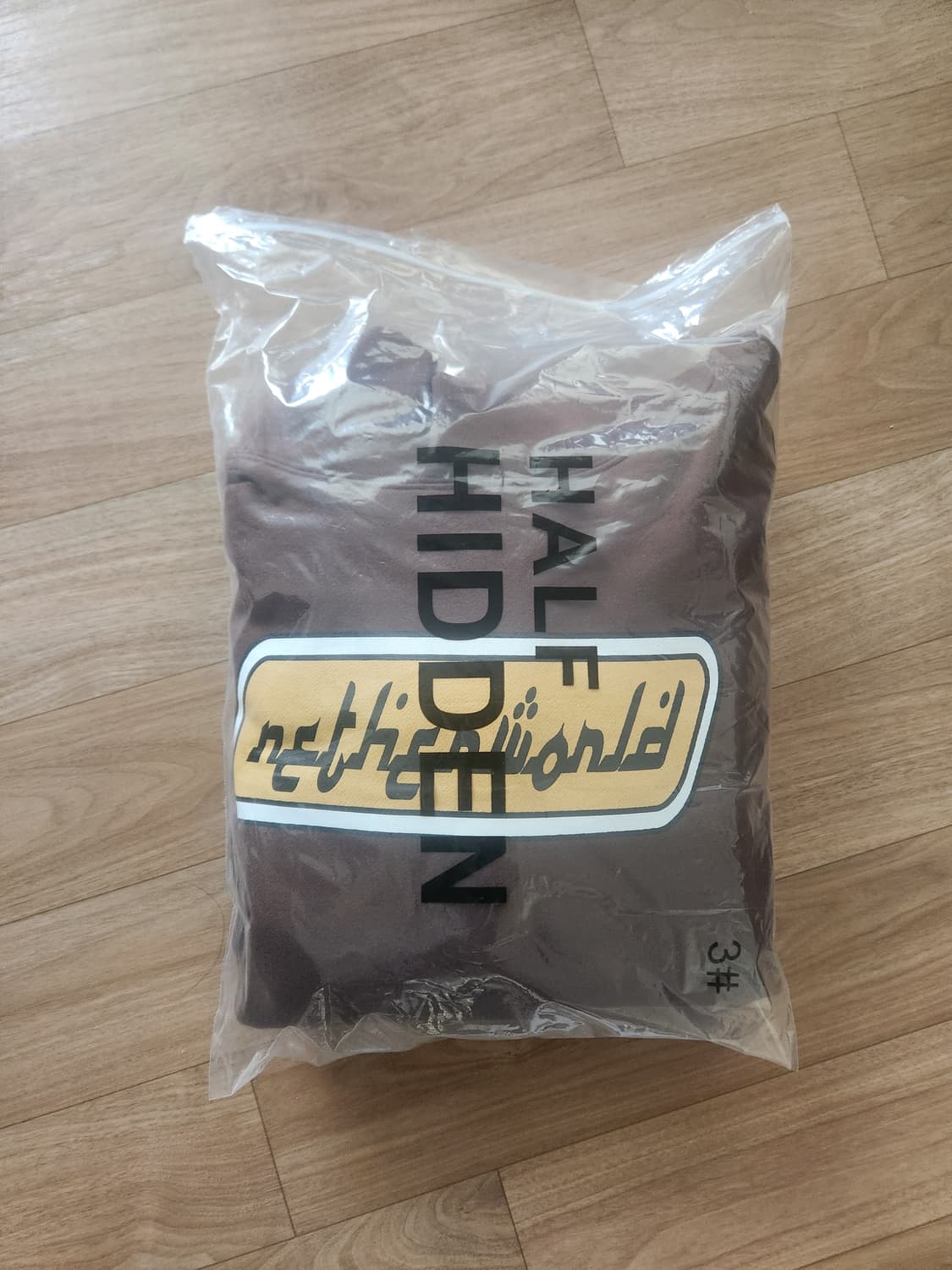 네더월드 아라빅 로고 브라운 후드티팔아요! 상품이미지3