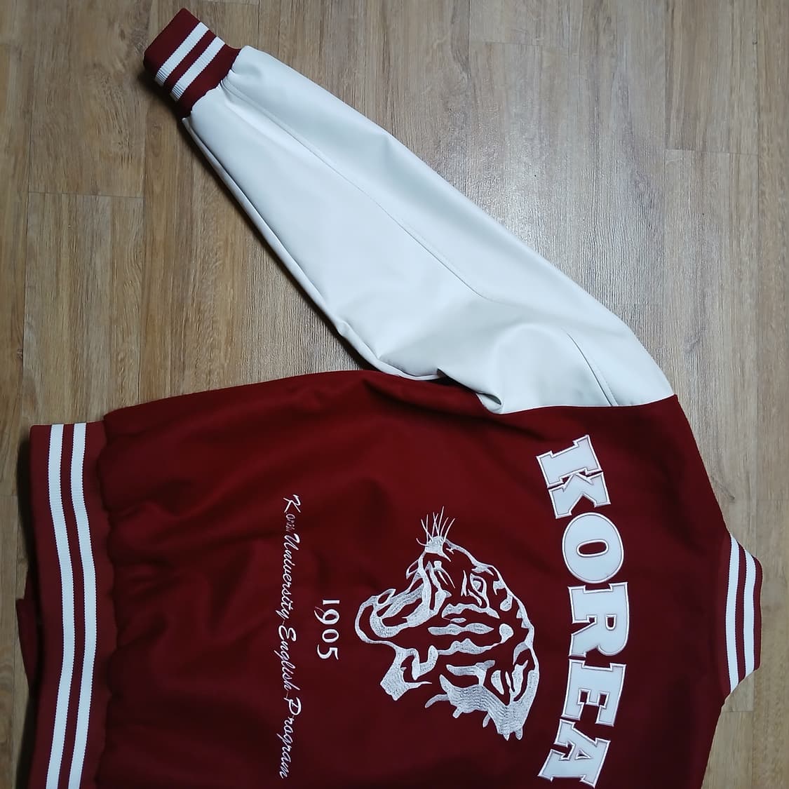 KOREA 호랑이 고려대 얇은 과잠 바시티 L 100 상품이미지5