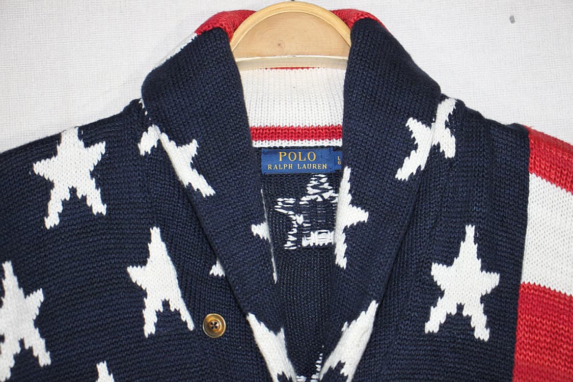 Polo Ralph Lauren 폴로성조기 니트가디건L 상품이미지5