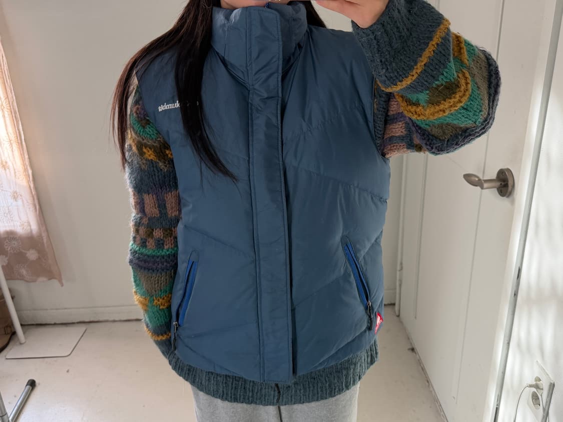 일본빈티지 컬럼비아 패딩 조끼 베스트 상품이미지2