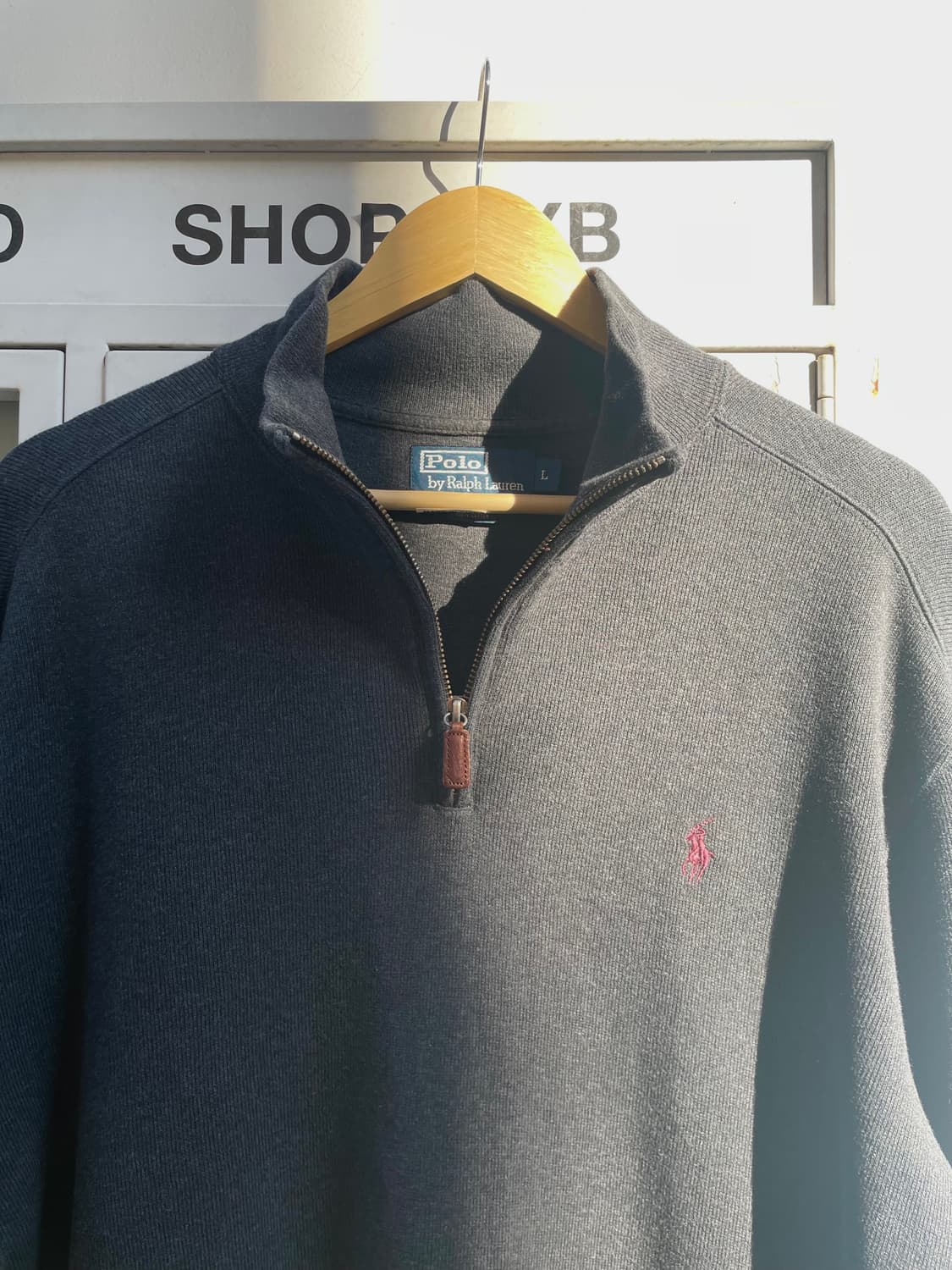 Polo Ralph Lauren grey half-zip knit  상품이미지3