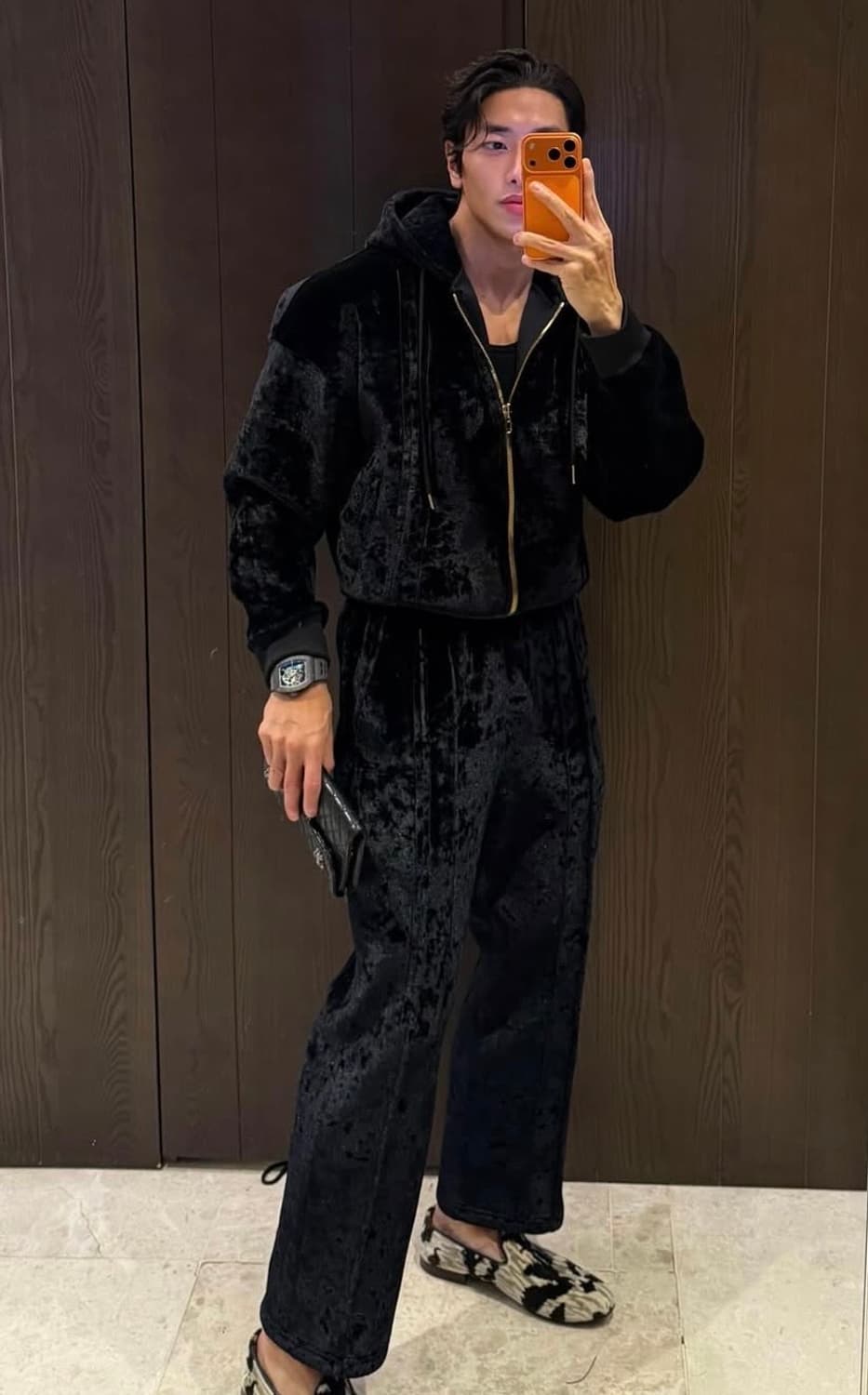 라피나토 벨벳 컷팅 트레이닝 셋업 50사이즈 상품이미지1