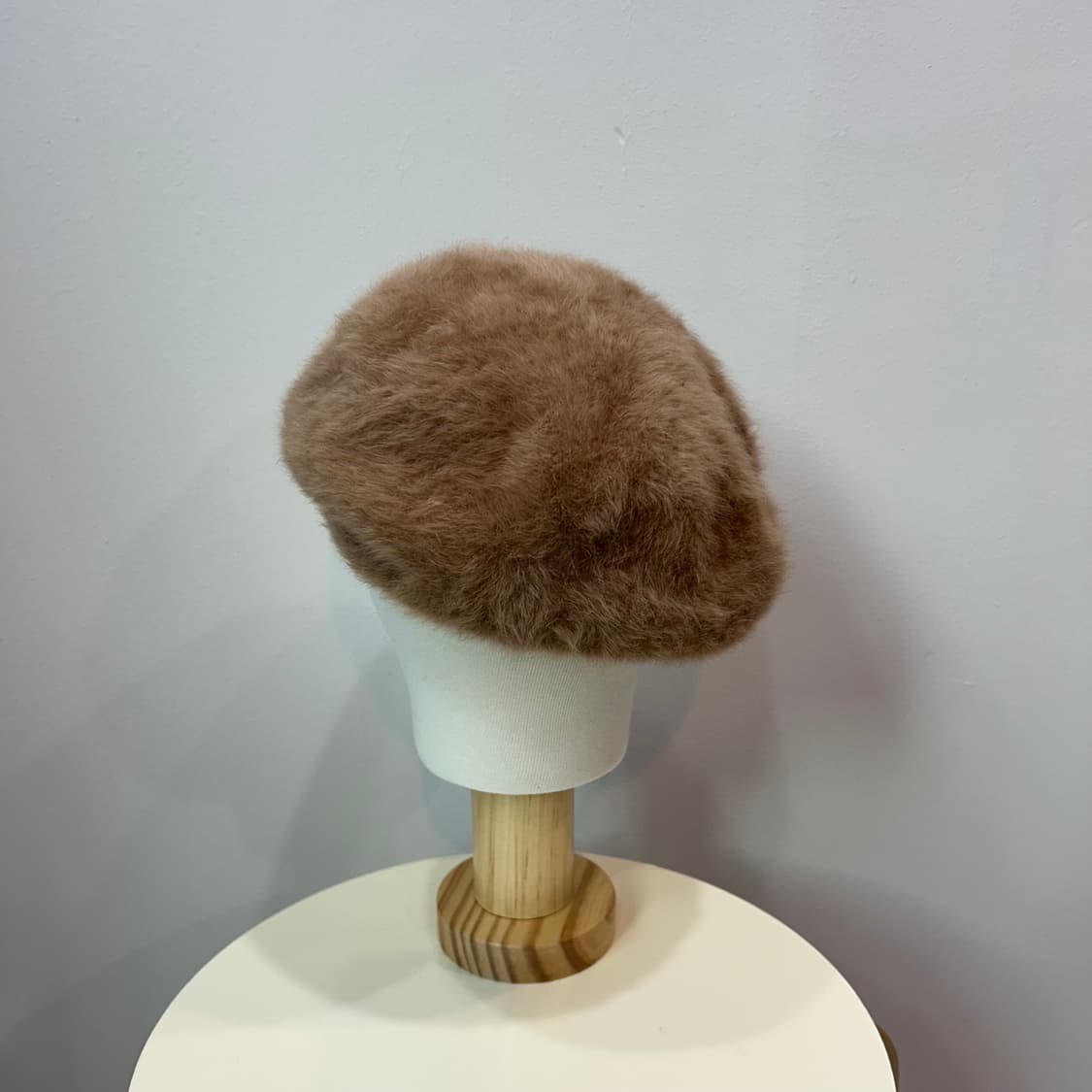 Beams 카멜 퍼 베레모 상품이미지5