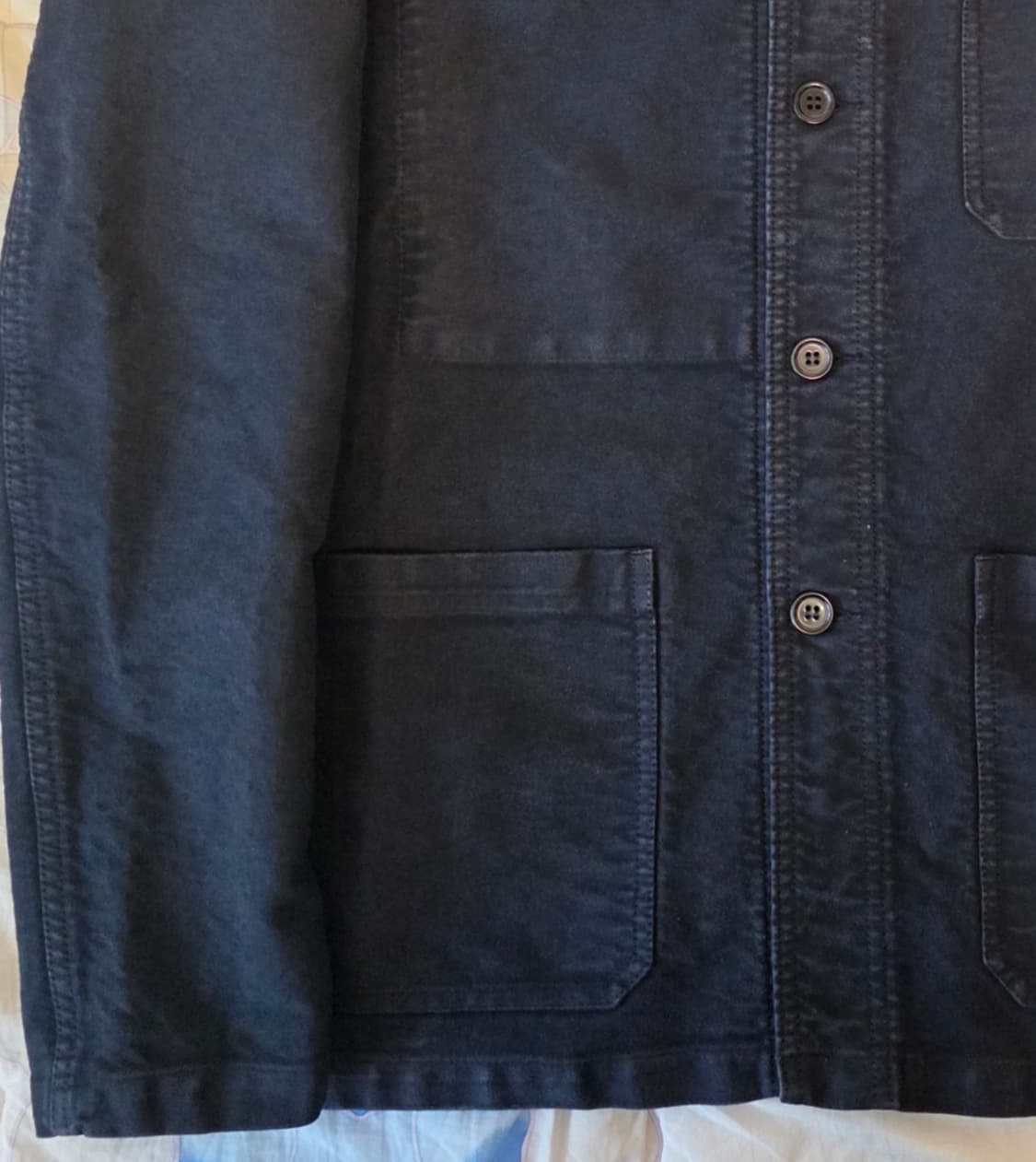 베트라 VETRA 몰스킨 프렌치 워크자켓  블루 (46) 100~105 상품이미지9