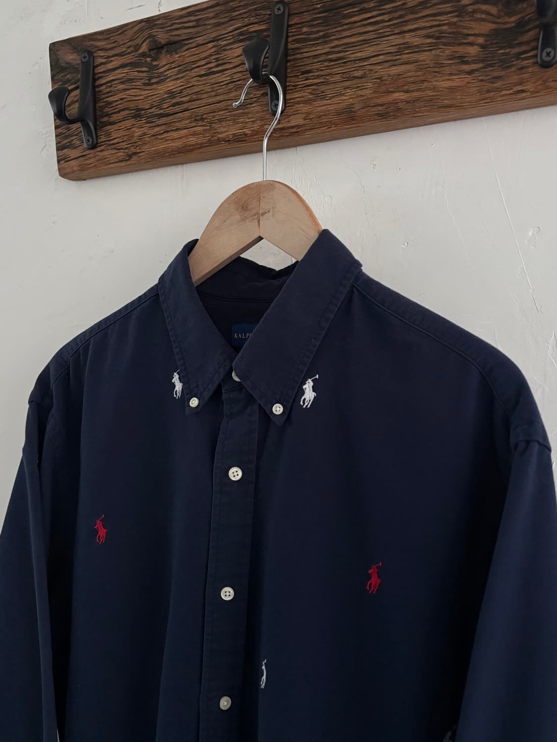 Polo 폴로 랄프로렌 신형 엠브로이드 네이비 버튼 다운 셔츠 상품이미지3