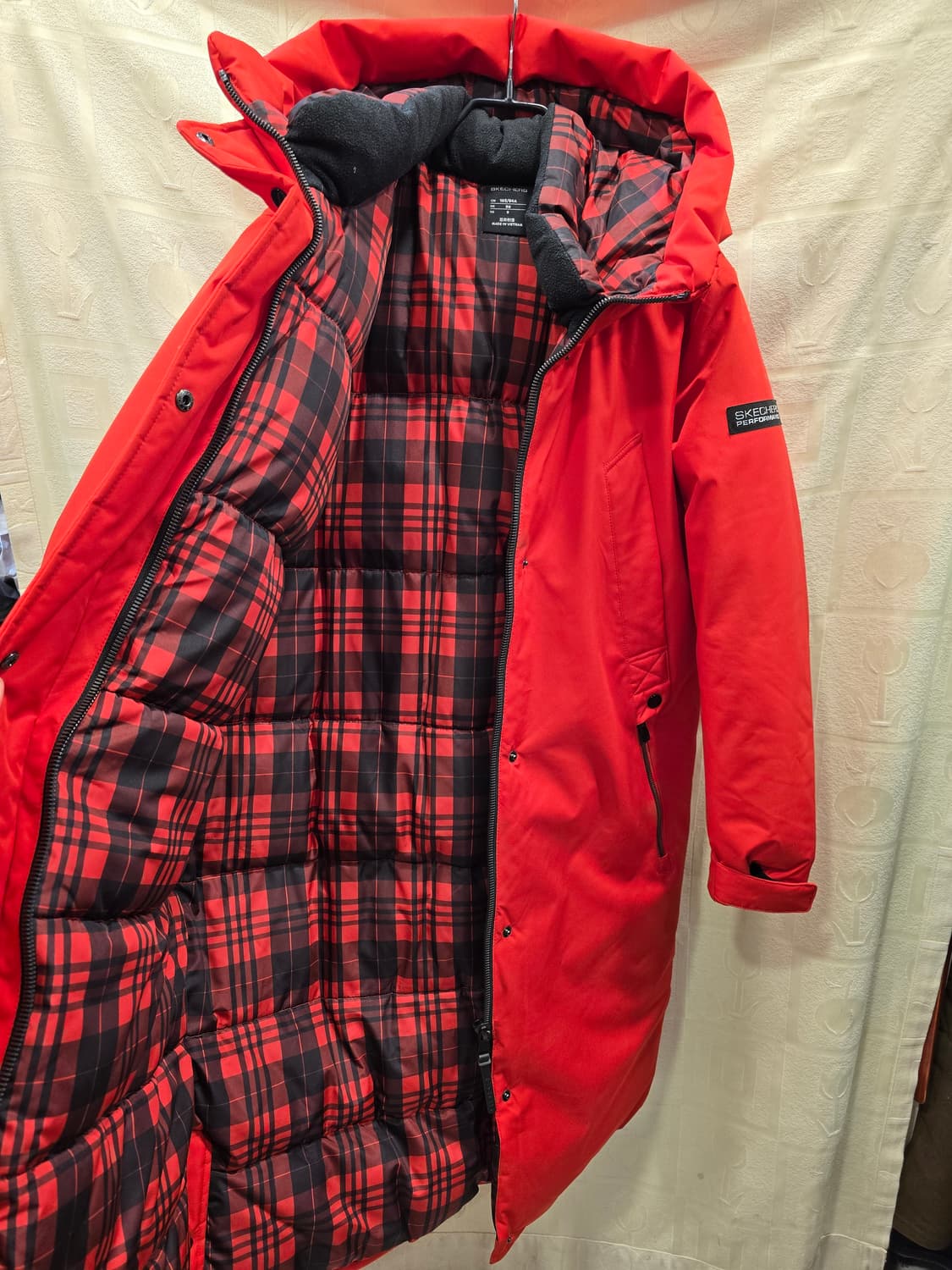 거의새거) 스케쳐스 남여공용 레드 롱패딩 90~95 상품이미지9