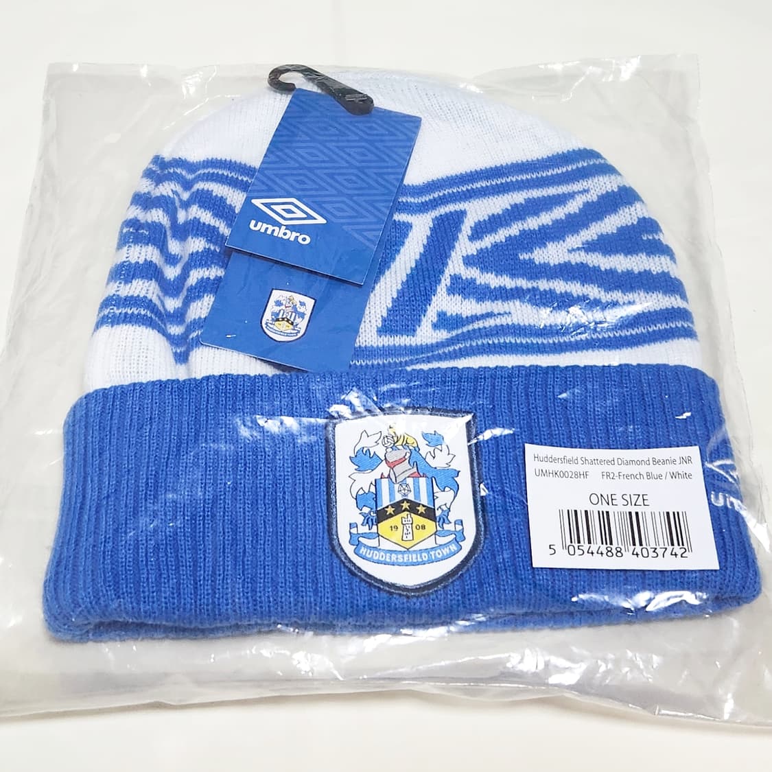 (새상품)허더즈필드타운 주니어 비니 엄브로 축구 모자 상품이미지2