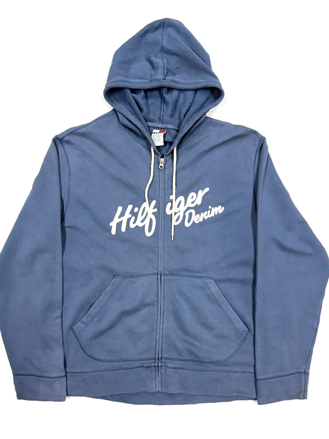 Tommy Hilfiger Denim 스크립트 로고 집업 후드 상품이미지1