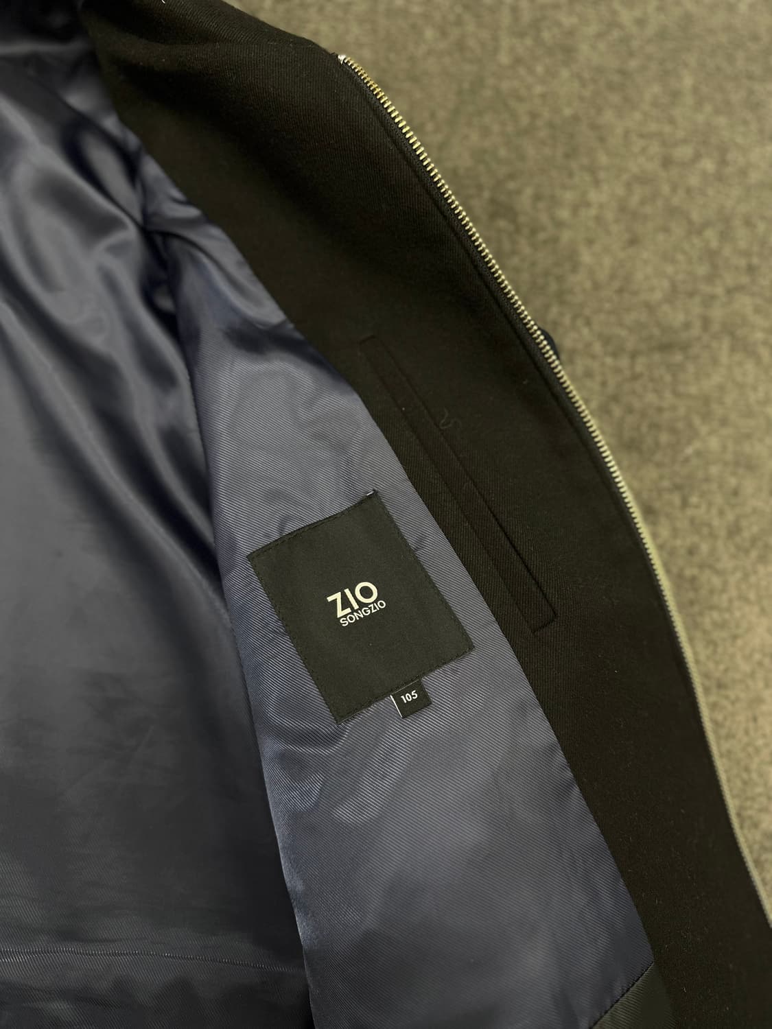 ZIO SONGZIO 블루 패턴 남성 자켓 XL 상품이미지5