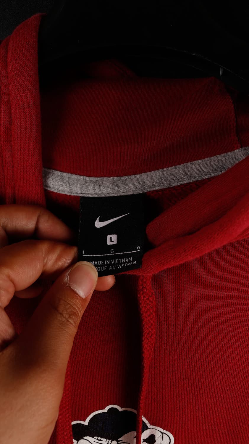 나이키 불독 레드 후드티 상품이미지2