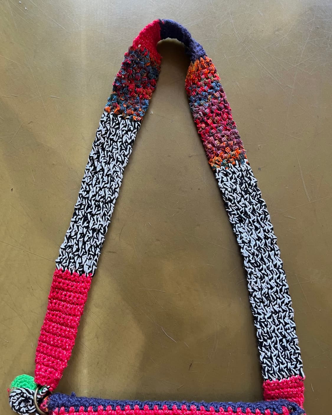 JPN Vintage Dot Trim Knit Shoulder Bag 상품이미지5