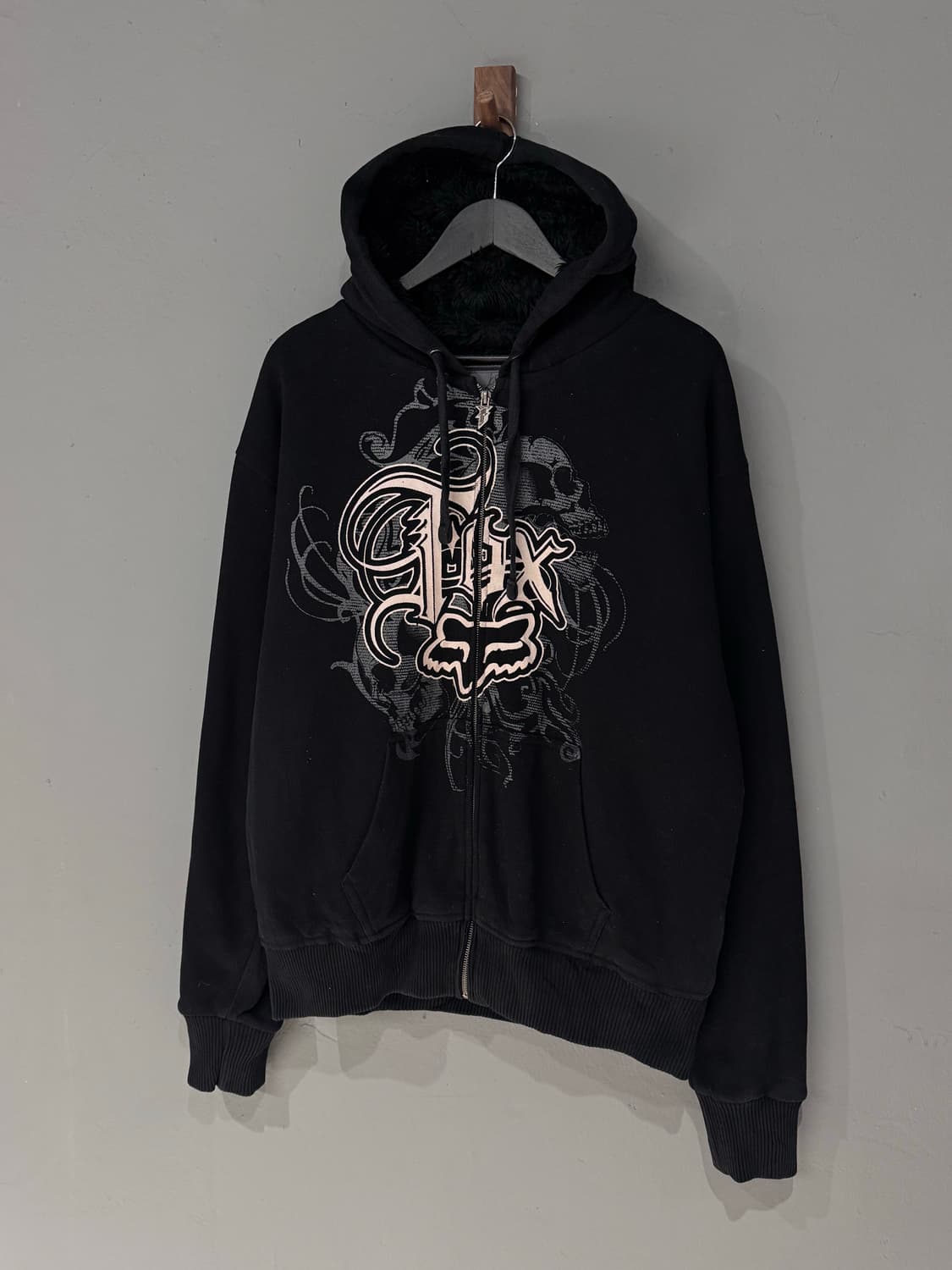 폭스레이싱 사스콰치 레터링 후드집업  상품이미지1