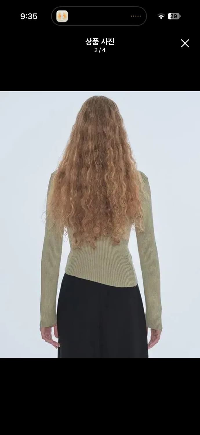 (2회착용) 다이애그널 언발란스 가디건 unbalance v 상품이미지2