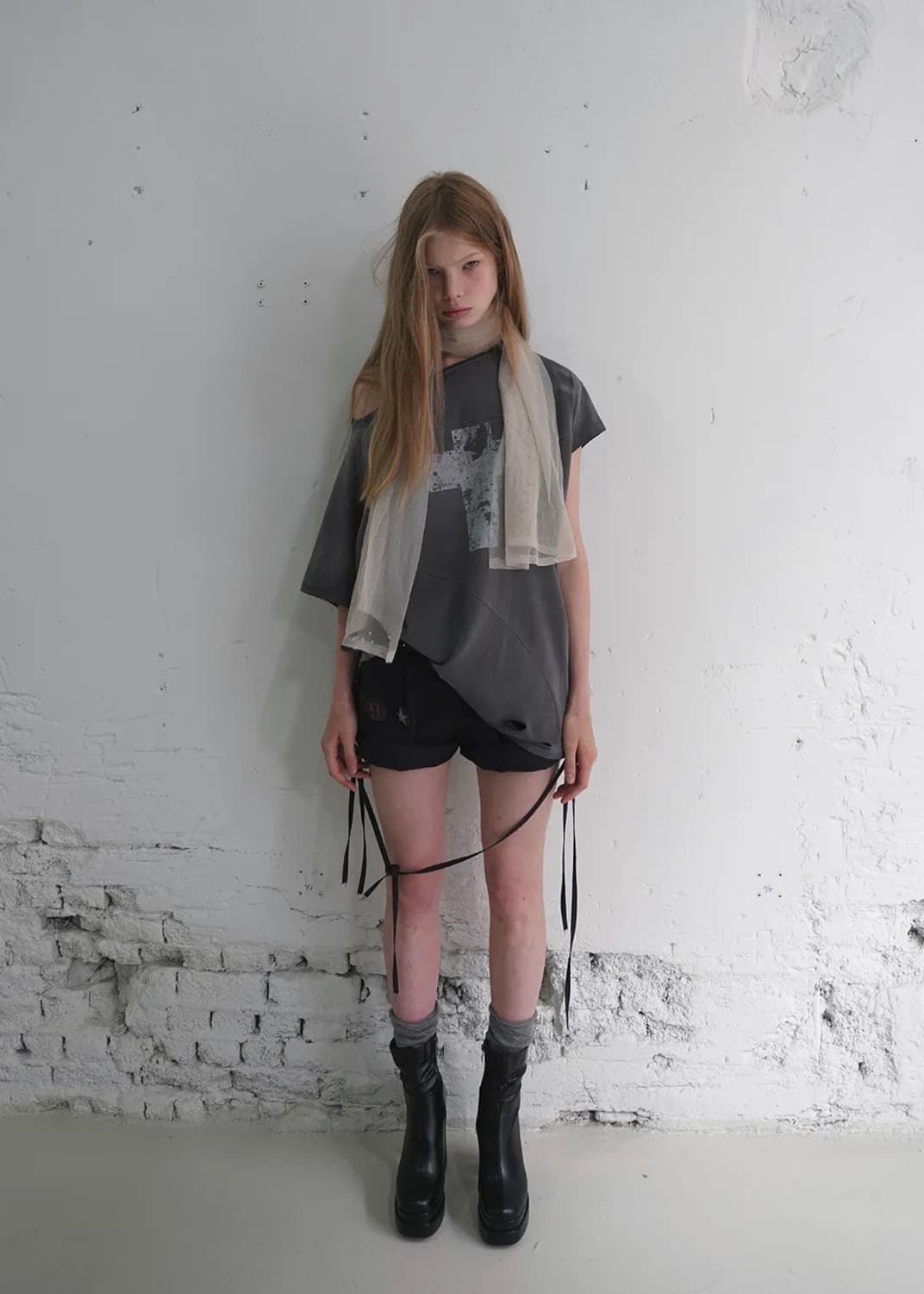 데어드 DARED SCORED SLASH T-SHIRT 상품이미지1