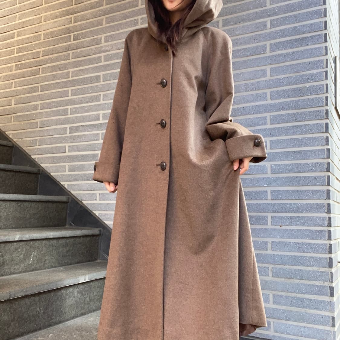 Cashmere100% hood coat 상품이미지1