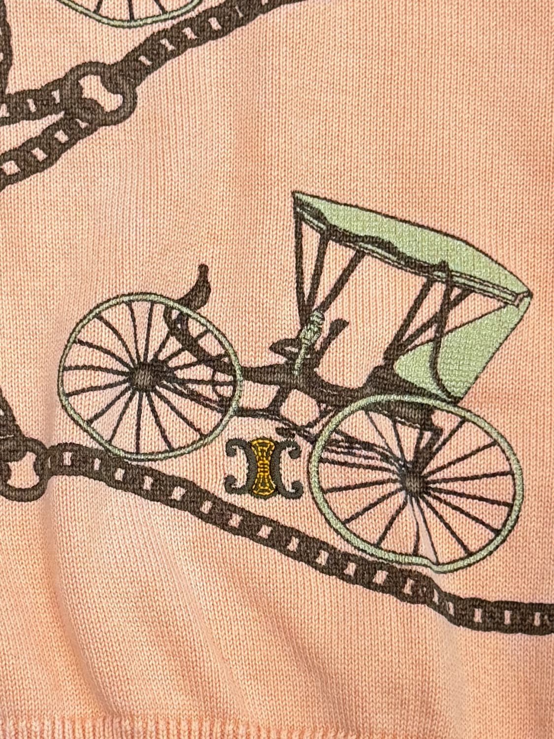 셀린느 마차 프린팅 니트 탑 상품이미지3