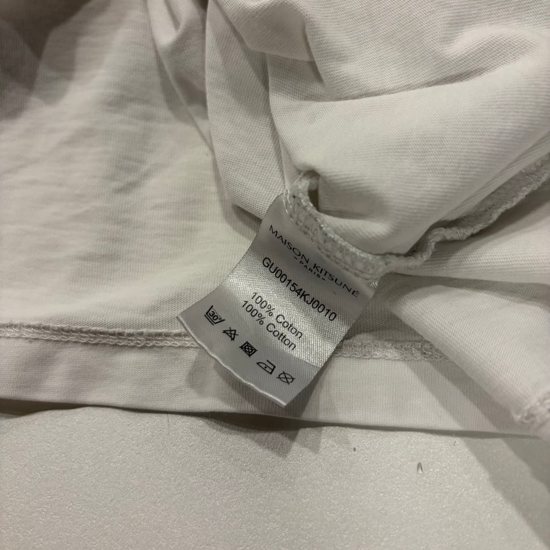 [XL] 메종키츠네 폭스 반팔 티셔츠 화이트 D450 상품이미지7