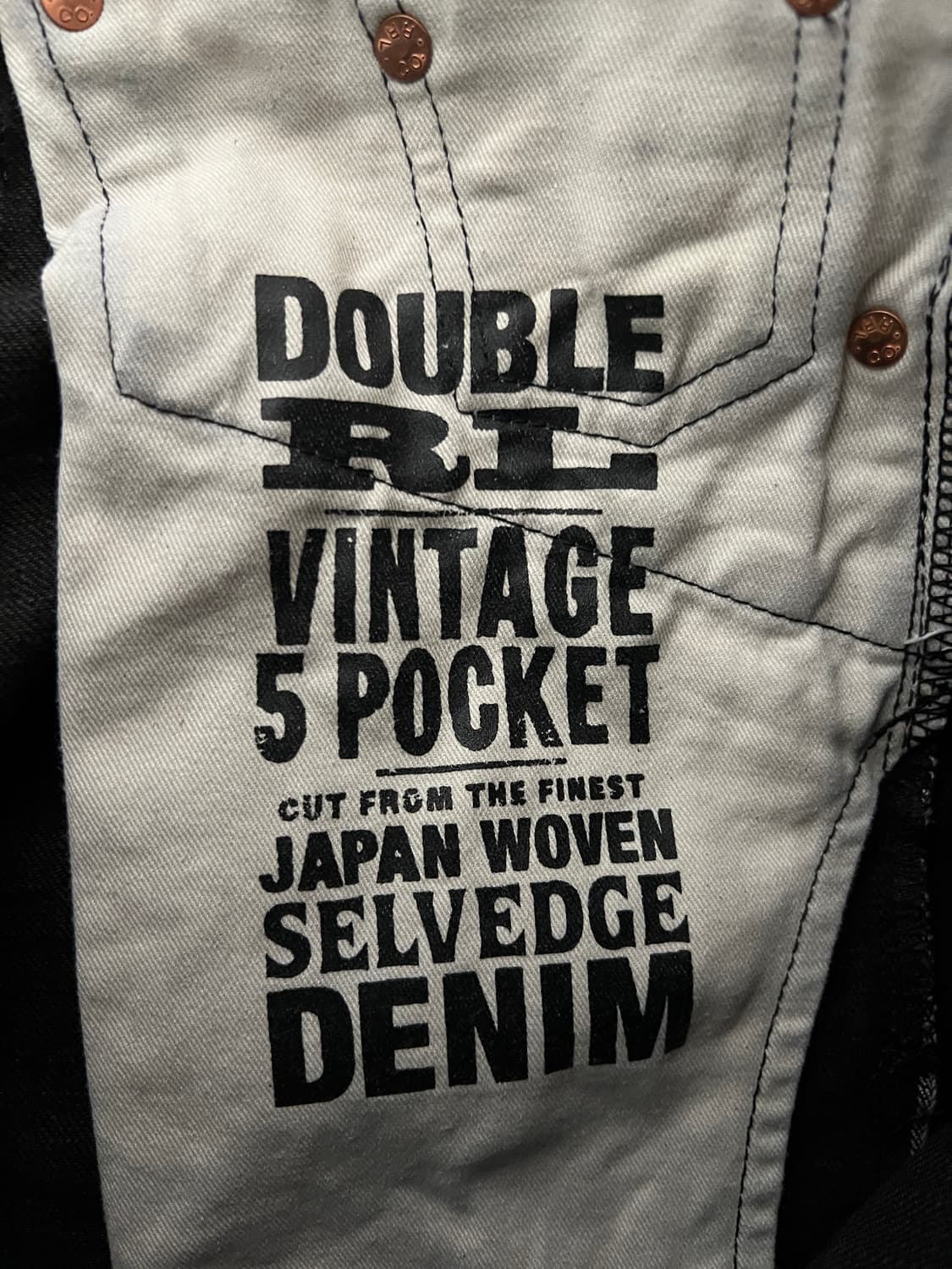 [29] RRL더블알엘 빈티지 5포켓 블랙온블랙 상품이미지6