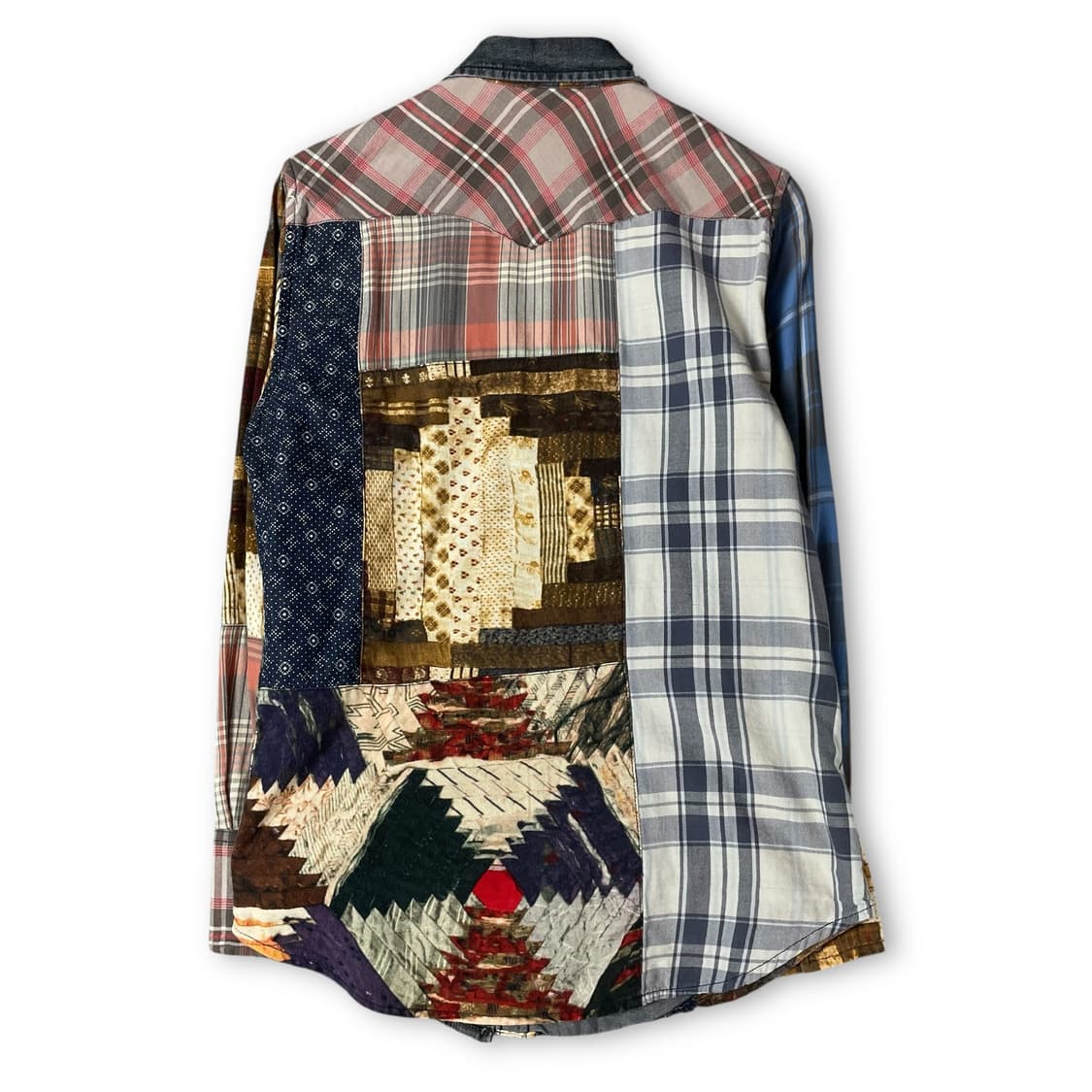 데님앤서플라이 랄프로렌 빈티지 패치워크 긴팔 셔츠 XS 상품이미지2