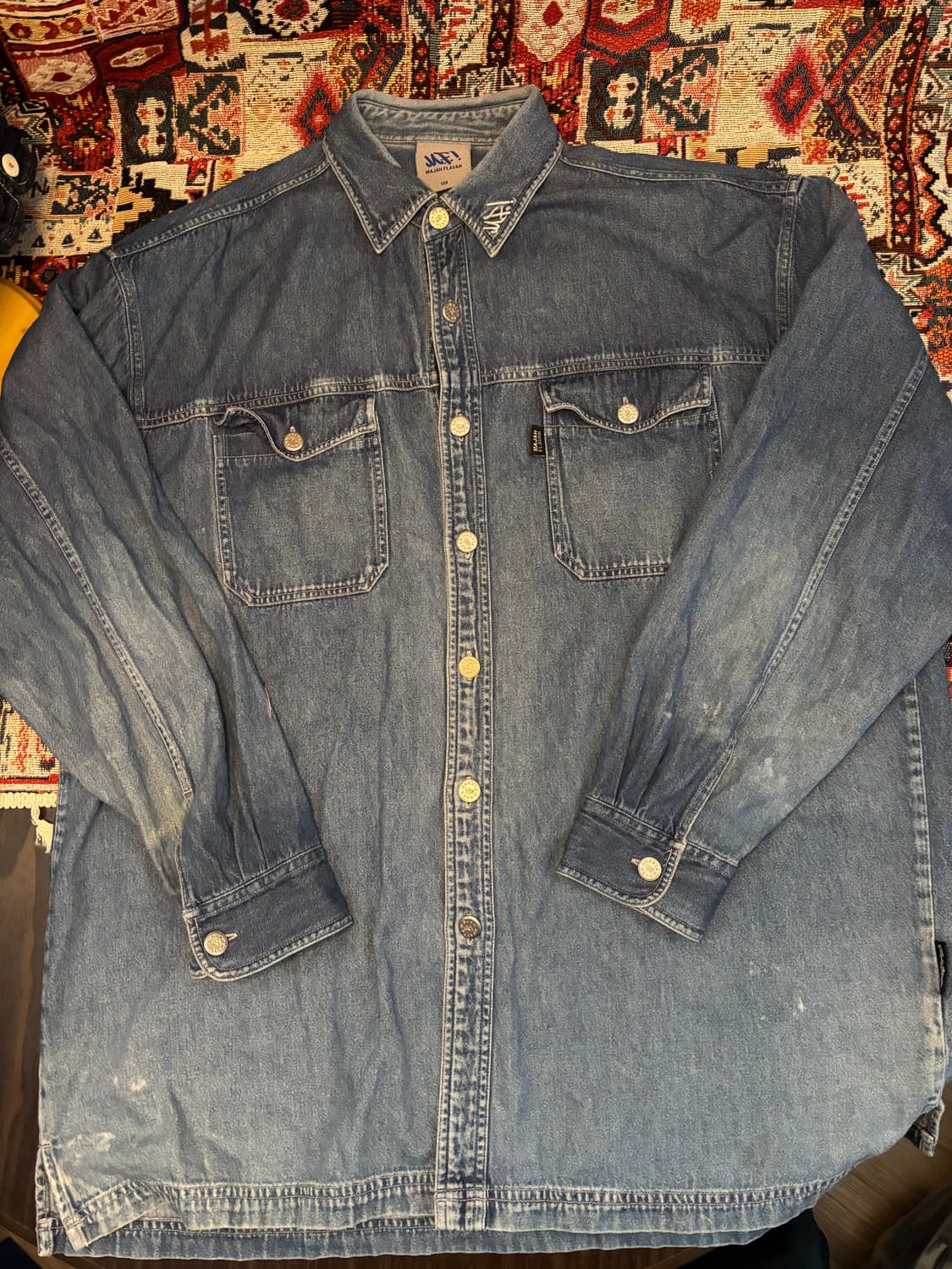 90s Majah Flavah Vintage denim shirt 상품이미지2