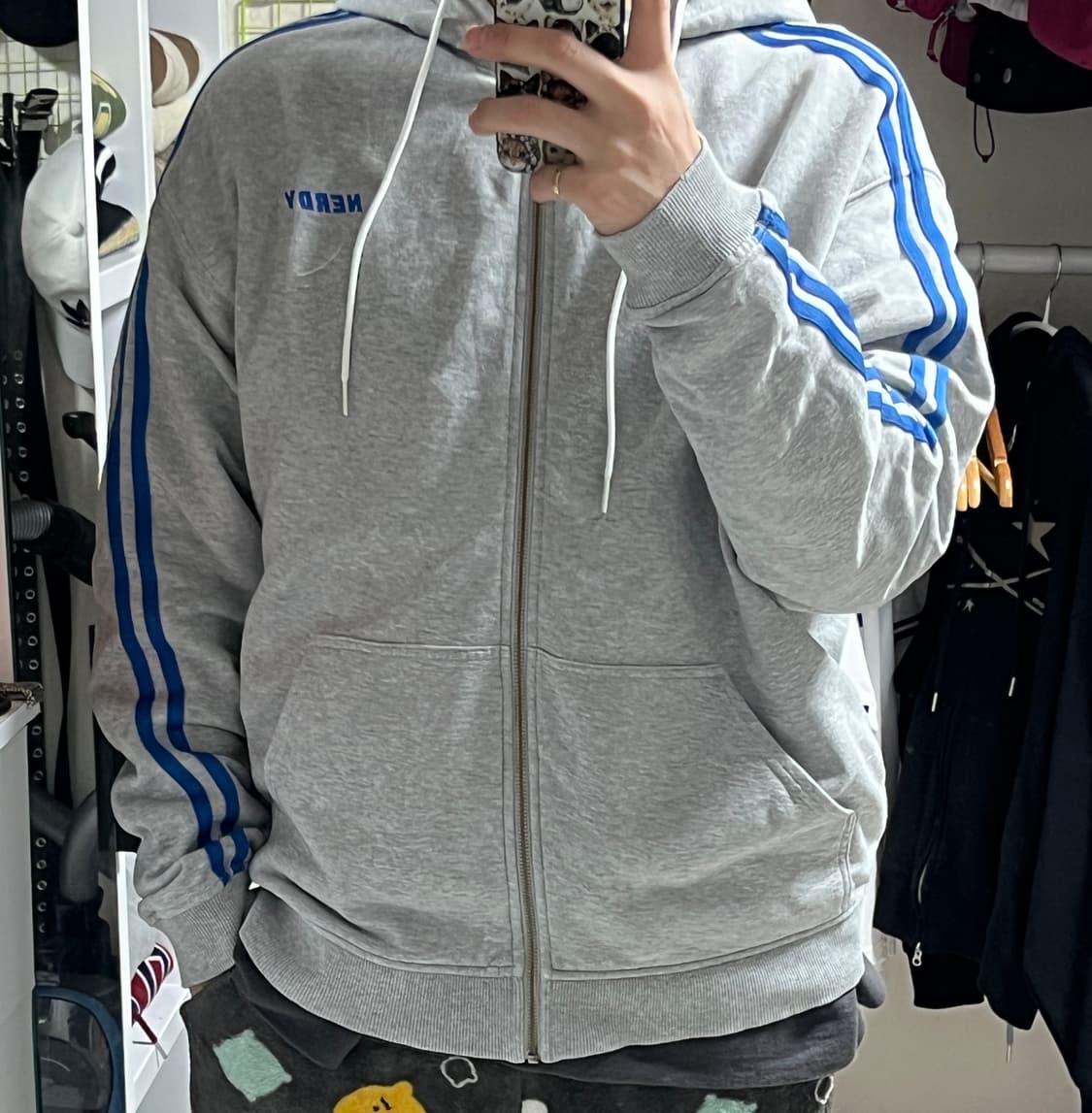 널디 후드집업 후드 티셔츠 L 상품이미지9