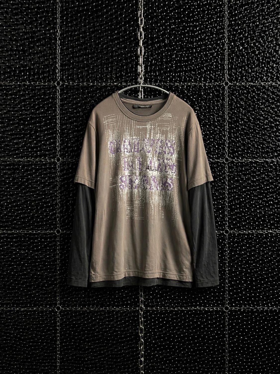 Calvin Klein jeans 레터링 레이어드 롱슬리브 상품이미지1