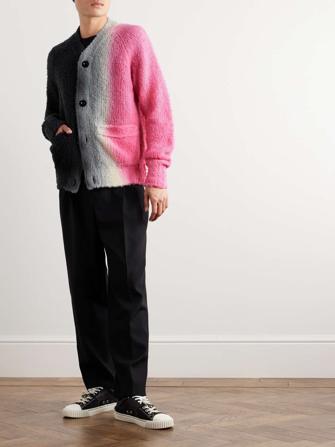 (정품/새상품) SACAI 사카이 남성 타이다이 울 블렌드 가디건 상품이미지4