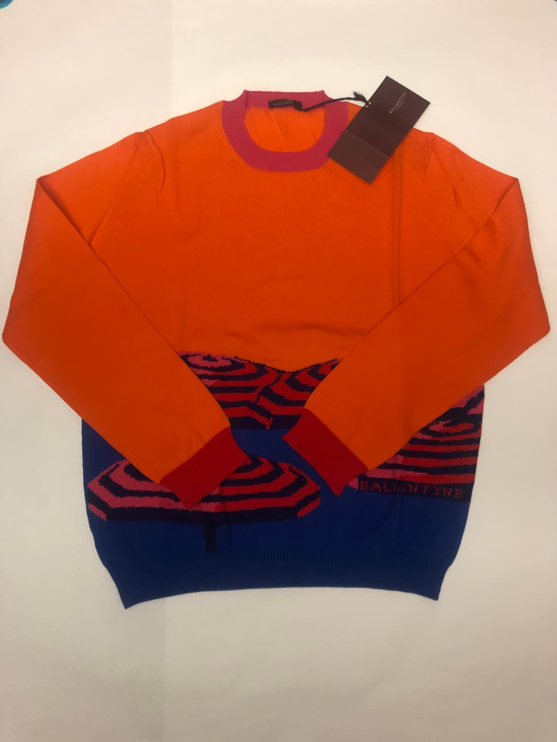 BALLANTYNE(발란타인) 프린팅 라운드넥 니트 상품이미지1