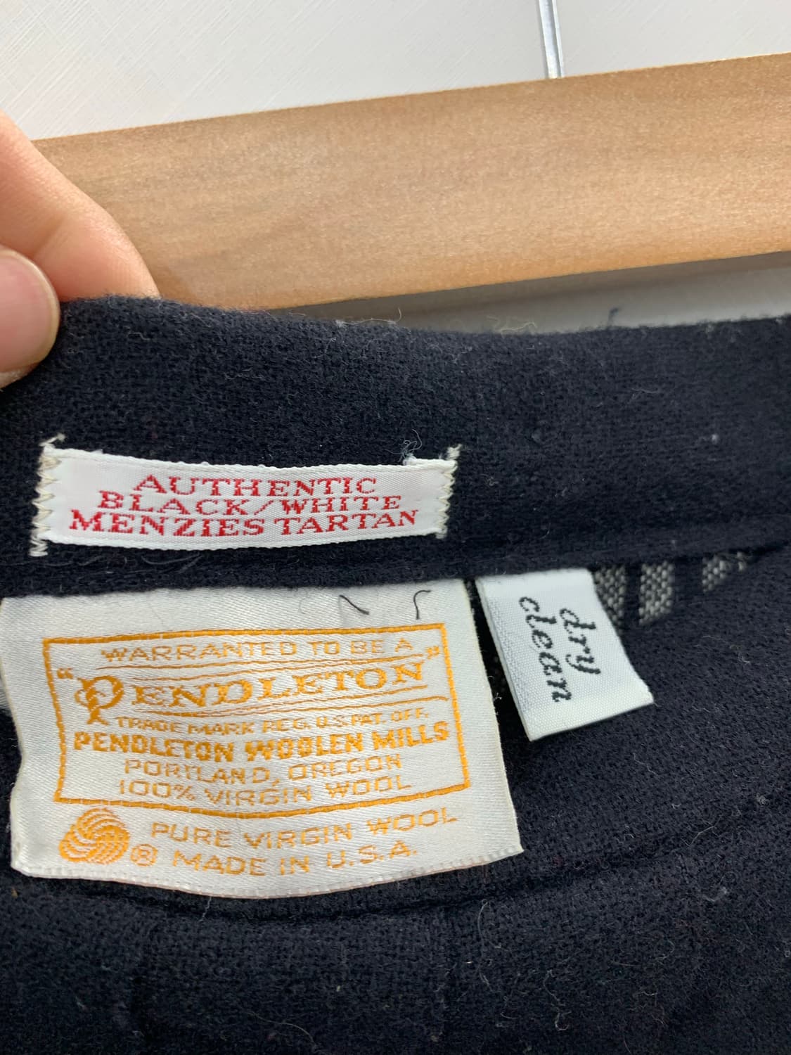 Pendleton usa 70s 버진울 스커트 상품이미지6