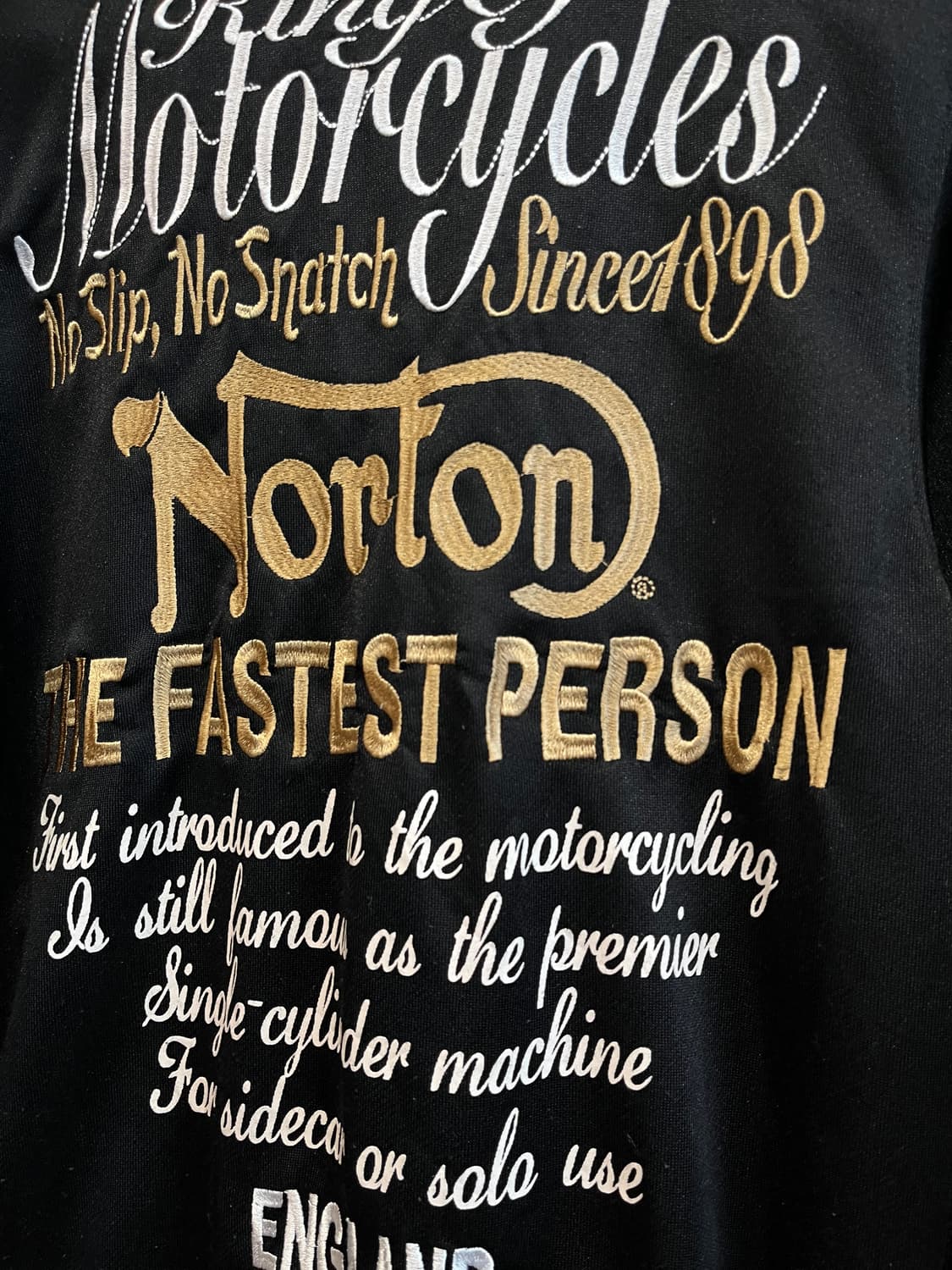 NORTON 모터사이클 트랙탑 져지 M 상품이미지3