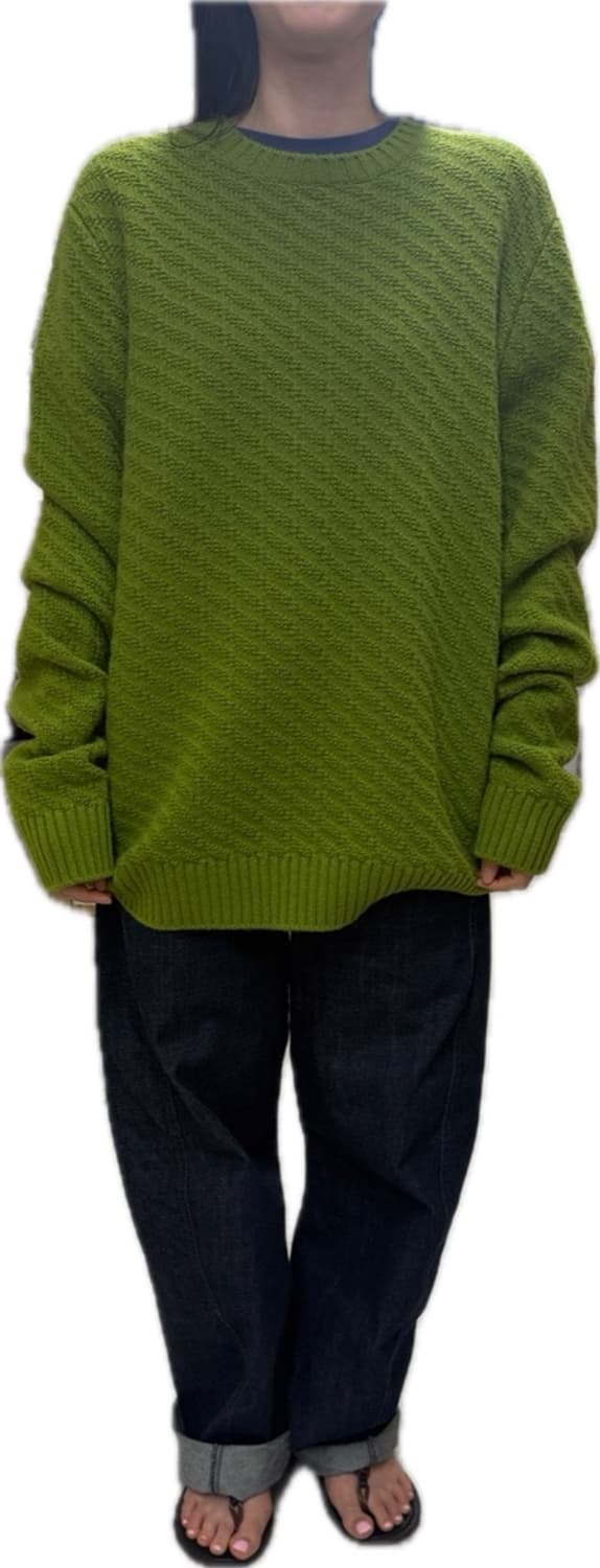 프라다 Prada 연두색 남성 니트 (새상품) 상품이미지3