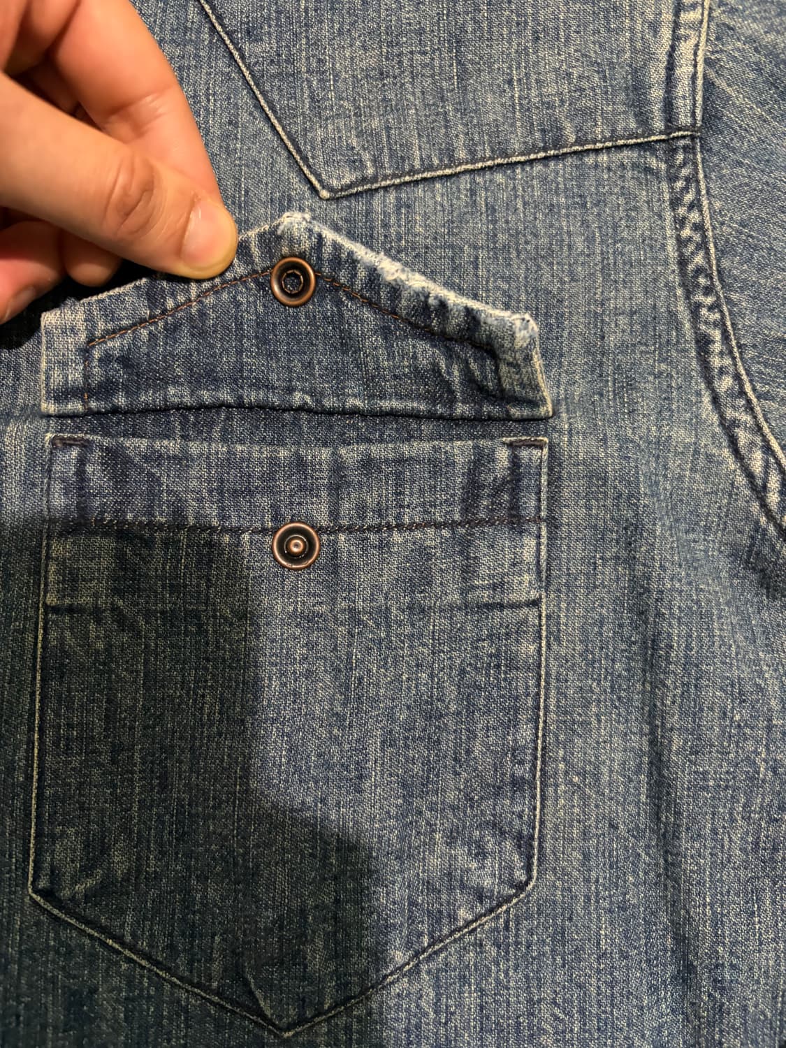 100) 올드갭 데님 웨스턴셔츠 상품이미지7