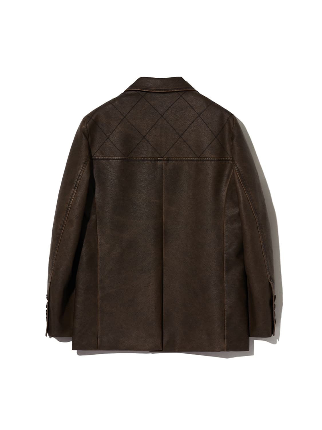 기준) Faux-Leather Stitched Blazer 상품이미지5